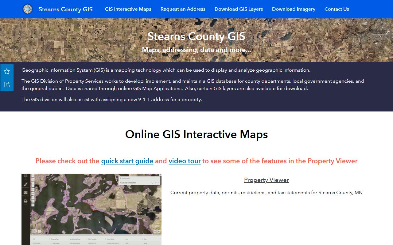 St. Cloud deed records Stearns County GIS map portal