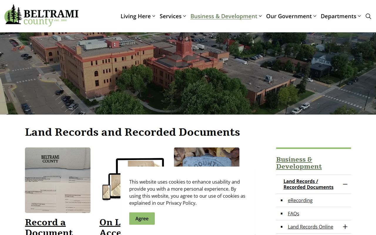 Beltrami County deed records - Land Records online portal