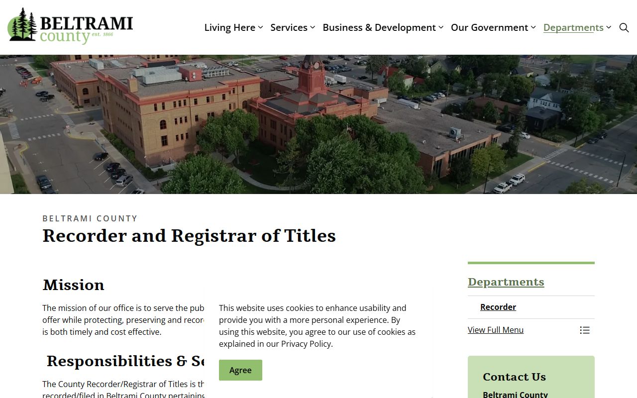 Beltrami County deed records - Recorder's Office website