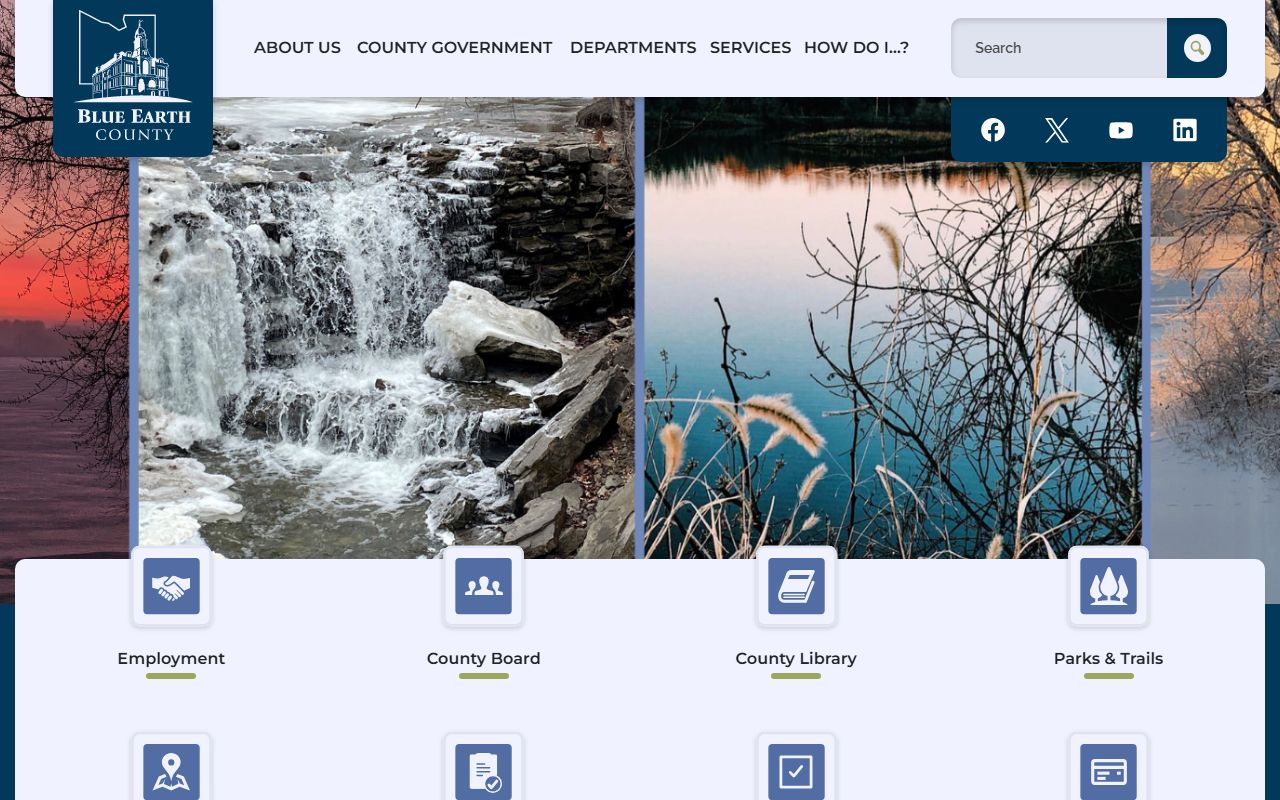 Blue Earth County deed records - county website