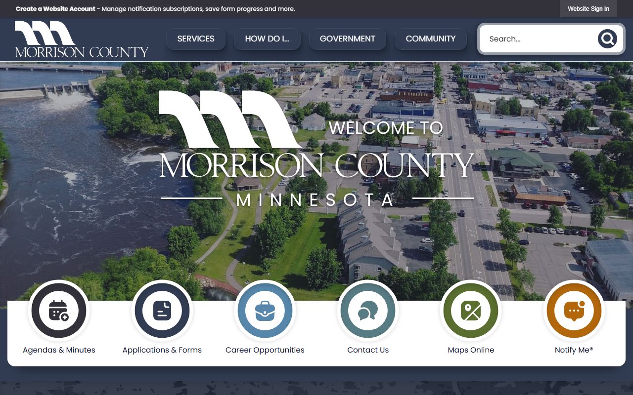 Morrison County Recorder homepage
